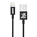 iXCC Lightning Cable 1ft, iPhone Charger, for iPhone X, 8, 8 Plus, 7, 7 Plus, 6s, 6s Plus, 6, 6 Plus, SE 5s 5c 5, iPad Air 2 Pro, iPad Mini 2 3 4, iPad 4th Gen [Apple MFi Certified](Black)
