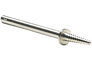 WAYMIL Miniature Taper Screw Point Mandrel 1/8" Shank - 1/2" L Tapered Thread for Rubberized Points