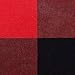 4TH Emotion Set of 2 Christmas Buffalo Check Plaid Throw Pillow Covers Cushion Case Polyester for Farmhouse Home Decor Red and Black, 20 x 20 Inches