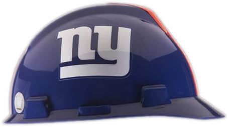 12 Pack MSA Safety Works 818434 New York Giants - NFL V-Gard Protective Cap Hard Hat