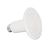 Aiicioo 60 Watt Ceramic Heat Emitter No harm no light Heater Lamp Bulb Reptile White