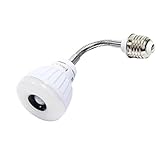Signstek E27/E26/B22 5W PIR Infrared Sensor Motion Detector LED Light Bulb White with Flexible Tube White
