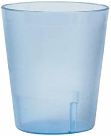 Plastic Tumblers, Shatter Proof Cups, For Restaurant, Lunchroom, Cafeteria, Bar - Pack of 12 (5 oz, Blue)
