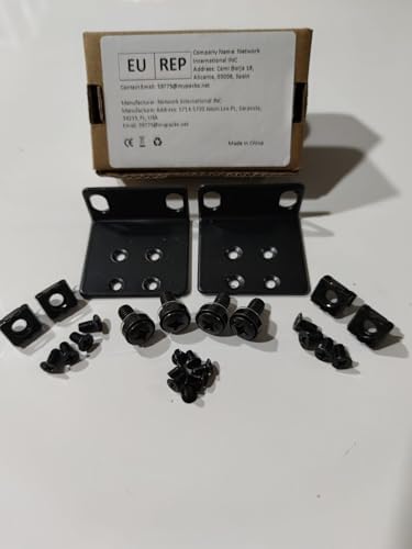 RW RoutersWholesale - 1U Rack Mount Kit Compatible with (420-10005-01) - Secure Mounting for Networking Devices