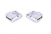 KONMAY 5 Sets 10.0x2.0mm Antique Silver Dotted Magnetic Clasp for Flat Leather Cord