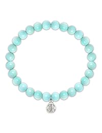 SOLINFOR Coworker Leaving Gifts for Women -  ite Beads Farewell Bracelet - Retirement Moving Away Goodbye New Job Good Luck Jewelry Gift Idea for Her Friends Boss