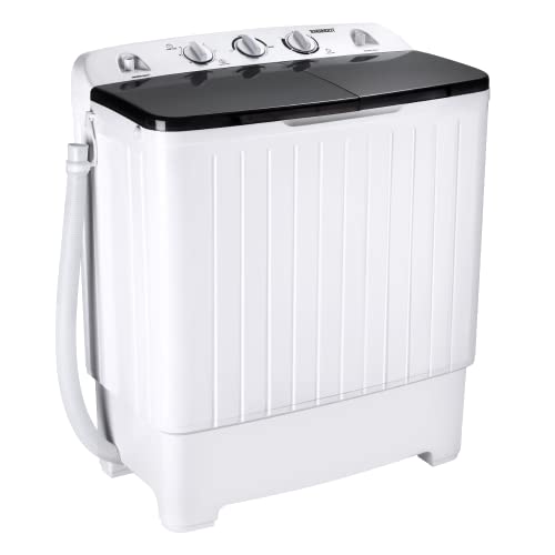 ENGiNDOT Portable Washing Machine, 7.7Lbs/3.5Kg Fully Automatic Compact Washer with Drain Pump