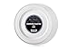 ELITE SELECTION Pack of 25 White Dinner Disposable Party Plastic 10.25-Inch Plates With Silver Rim