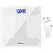 Anpro Digital Body Weight Bathroom Scale and Body Tape Measure Auto-On Technology Digital Body Weight Scale Tempered Glass High Precision Scale with Large LED Display,400 Pounds Capacity