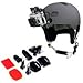 Action Mount Helmet with 3-Way Pivots for Popular Sports Camera, or other Action Mount products. Flat & Curved.