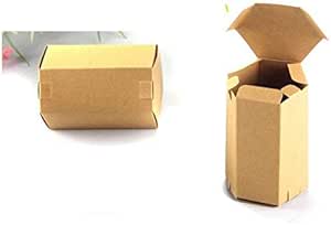 XLPD 30 Piezas de Papel Kraft Hexagonal, Caja de té ...