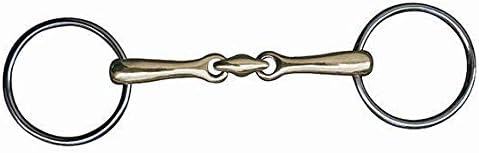 HKM 9912.0839 Argentan Double Broken Snaffle 14mm, 14/beige, 55 mm/ 135