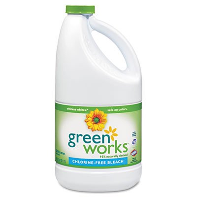 Green Works Chlorine-Free Bleach, 60oz Bottle, 8/Carton