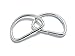ljdeals Metal D Ring 3/4 inch Non Welded Nickel Plated Pack of 100