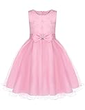 HOTOUCH Flower Girls Princess Dress Beading Wedding Pageant Dresses 4T-8T FBA