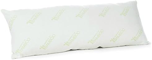 Deluxe Home Bamboo Body Pillow- Extra Plush Derived Rayon Hypoallergenic Down Alternative Premium Fiber Full Body Pregnancy/Maternity Pillows