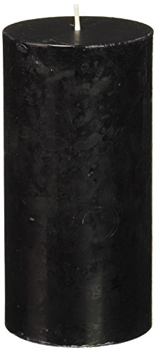 Zest Candle Pillar Candle, 3 by 6-Inch, Black