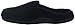 isotoner Men's Microterry Ergo Hoodback Slipper, Black, 11-12 M US