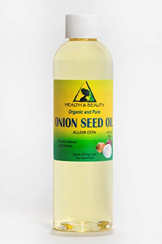 Onion Seed Oil Organic Cold Pressed Premium Natural 100% Pure 4 oz