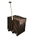 dbest products Wide Load Smart Cart, Black Rolling Multipurpose Collapsible Basket Cart Scrapbooking Laundry