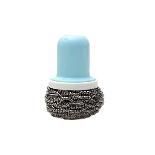 Binmer(TM) Steel Wire Ball Kitchen Brush Pot Dish Bowl Pot Brush Household Cleaning Tools (Blue)