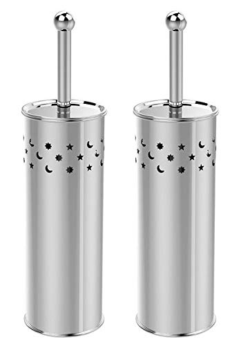Toto Moon Stars Design Stainless Steel Toilet Brush And Holder