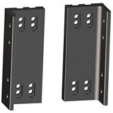 Power-Pole MtoS Dual Bracket 1'' Thick w/Slots Black