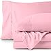 Bare Home Sheet Set - College Dorm Size - Luxury 1800 Ultra-Soft Microfiber Bed Sheets - Deep Pockets - Easy Fit - Extra Soft - 3 Piece Set (Twin XL, Light Pink)
