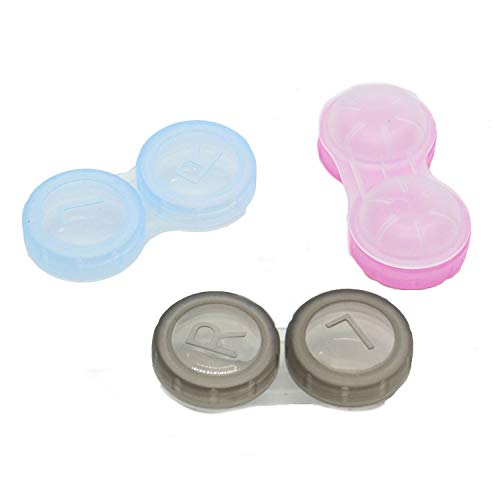 WEFOO 15 Pack Colourful Contact Lens Box Holder Container Case Soak Storage Eyecare Kit