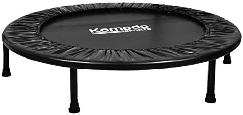 KOMODO Mini Trampoline 32" - 48" Inch Indoor Rebounder Jumper Aerobic Fitness Home Gym Exercise