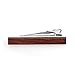 MERIT OCEAN Smart Men's Bulinga Wood Tie Clip Natural Tie Bar 2.1 Inch in Gift Box Red