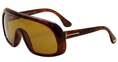 Tom Ford Sven Sunglasses FT0471 56E, Havana Frame, Light Brown Lens, One Size