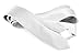Moda Di Raza, mens white tie Solid Pure Color Plain Neckties Formal Slim, Skinny, Narrow Size 57 x 1.5 Inch