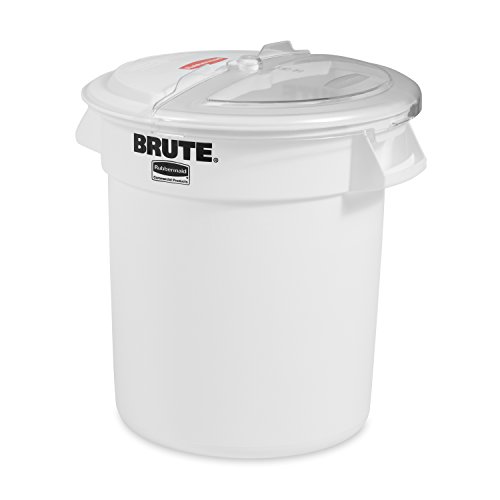 Rubbermaid Commercial ProSave Ingredient Food Storage Container Sliding Lid with 2-Cup Scoop, 10-Gallon