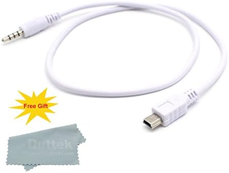 Duttek 3.5mm to Mini USB Cable, 3.5mm 1/8" Male Stereo Plug to Mini-B Mini USB Male adapter cable-50cm (3.5mm to mini usb)