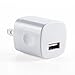 Universal USB Port Colors USB AC/DC Power Adapter Home Wall Charger Plug W/ Easy Grip for iPhone 7/7 plus 6/6 plus Samsung Galaxy S5 S4 S3¡­ Spark Electronics 2PC (White)