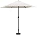TropiShade 9 ft Bronze Aluminum Patio Umbrella with Antique White Polyester Cover (Base not included)