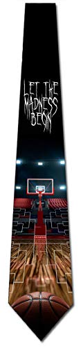 College Basketball Ties Mens Sports Necktie by Three Rooker