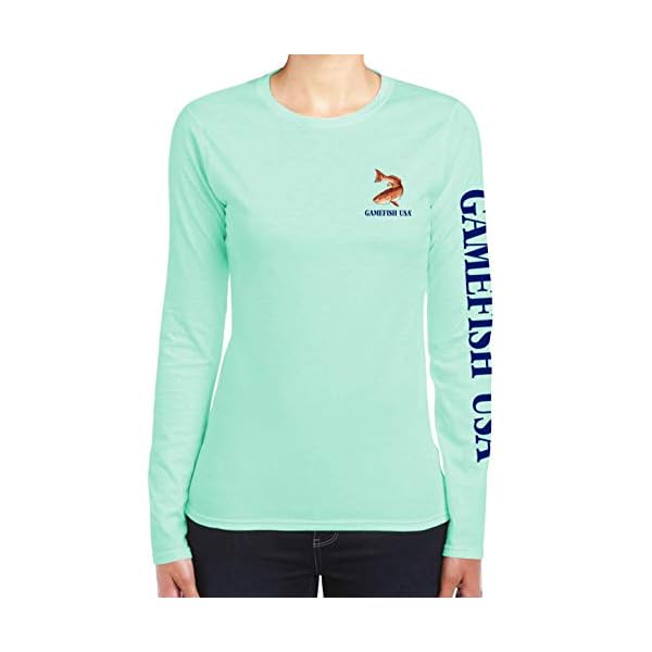 GAMEFISH USA Women's UPF 50 Lightweight Microfiber Moisture Wicking