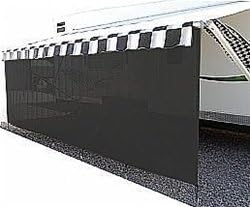 Sunpro 36000EZ18X59-Black 18' - EZ Shade 85% Awning Drape with 59" drop - Black