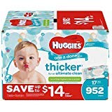 Branded Huggies One & Done Baby Wipes, Scented (952 Ct.) (Bulk Qty at Whoesale Price, Genuine & Soft)