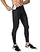 Lavento Men's Compression Pants Running Tights Leggings with Zip Phone Pocket