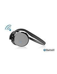 Pyle Home phbt5o Auriculares estéreo inalámbrica Bluetooth Streaming con descolgar llamadas y micrófono integrado, Naranja