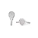 GIMMEDAT Tennis Racket Silver Stud Earrings Jewelry for Player Women Gift