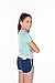 Girls Tennis 2' Piece Set - with T-Shirt Top and Tennis Shorts - Large Navy