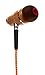 Symphonized NRG Premium Genuine Wood in-Ear Noise-isolating Headphones with Mic (Orange Stripe)