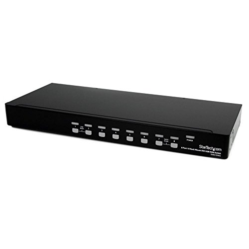 StarTech 8 Port 1U Rack Mount DVI USB KVM Switch (SV831DVIU)