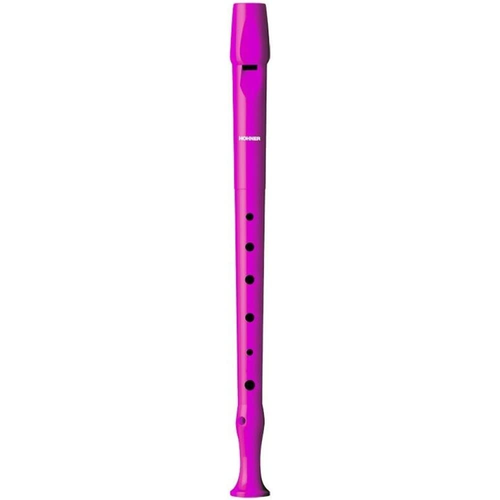Hohner C-Soprano Recorder 1 Part Plastic German PB Hot Pink - B95084PI