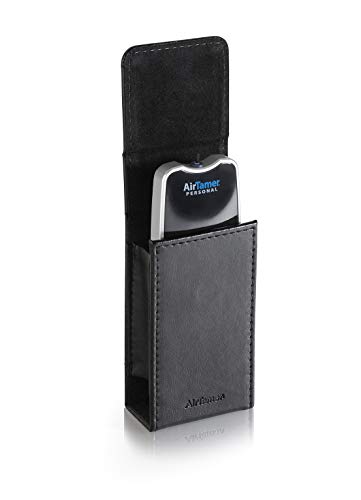 AirTamer A310 |Personal Rechargeable and Portable Air Purifier | Negative Ion Generator | Purifies Air Eliminating Germs, Dust, Viruses, Bacteria, Allergens, Mold, Odors, and More | Leather Case