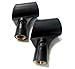 Axe Microphone Clips 5/8'' Male Wireless Mic Holder 2-Pack - Black - Universal Microphone Clip